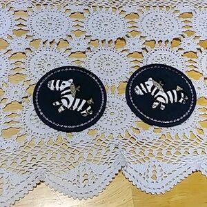 Blinged Zebra coadters, Nwot